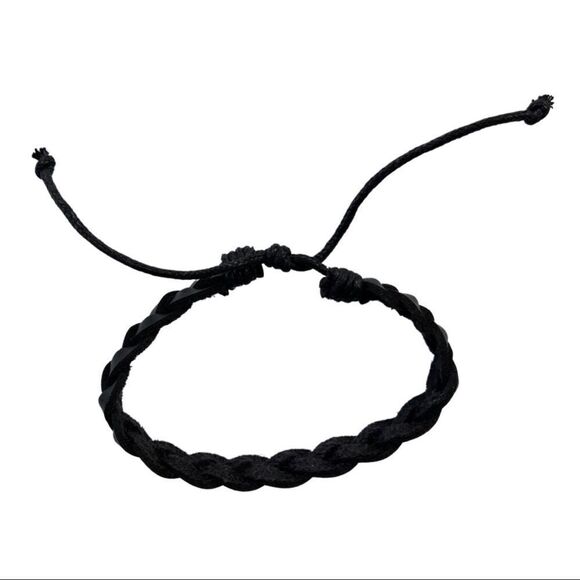 Leather Twist Braided Adjustable Leather Bracelet • NWT - Picture 2 of 5